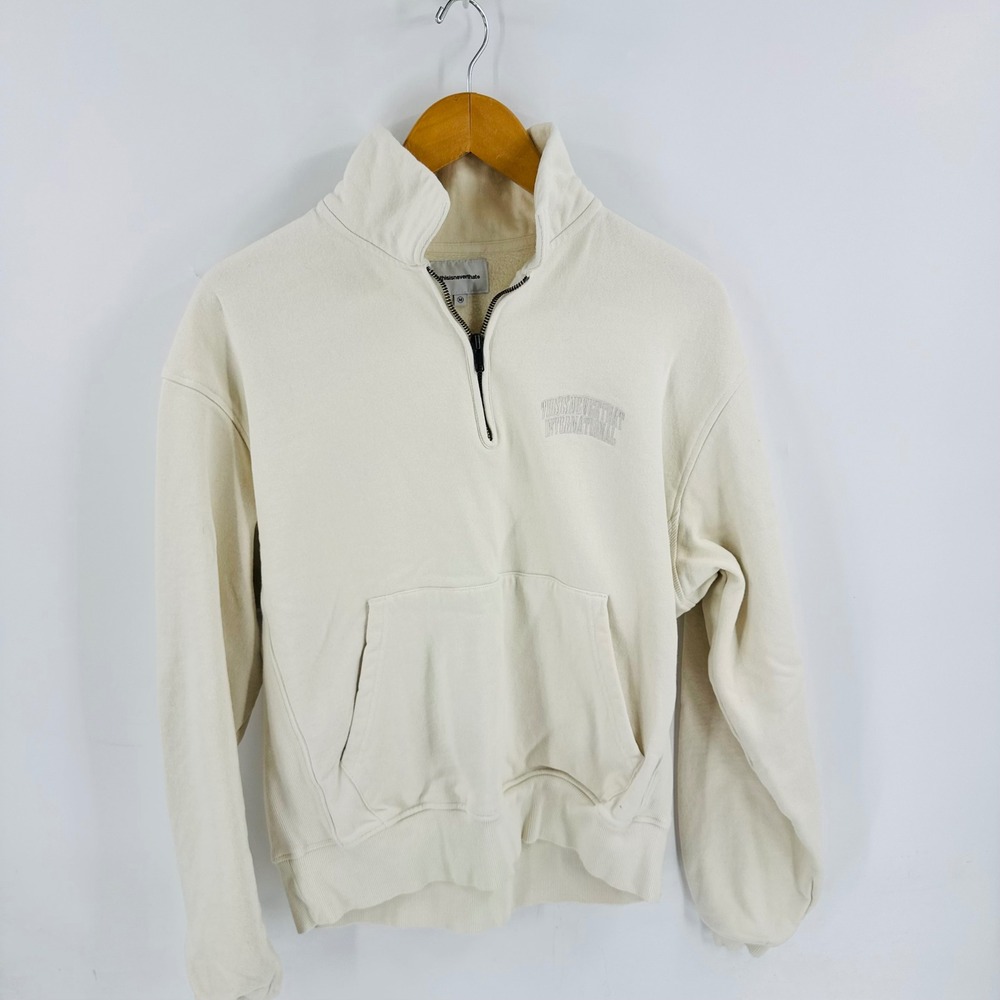 Aritzia Thisisneverthat Cozy Cream Size S Oversized Pullover Sweatshirt